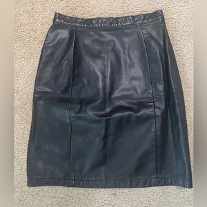 Amati vintage leather skirt